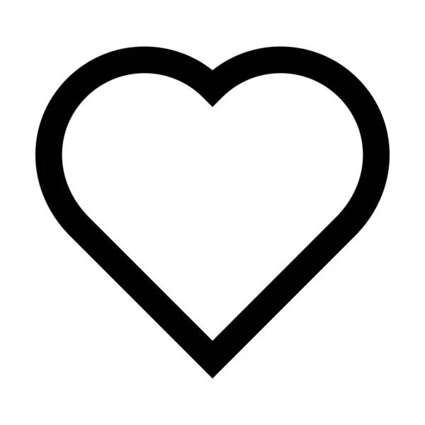 Coeur Forme Pointillé Symbole Icône Vecteur Pour Conception Graphique Créative — Image vectorielle