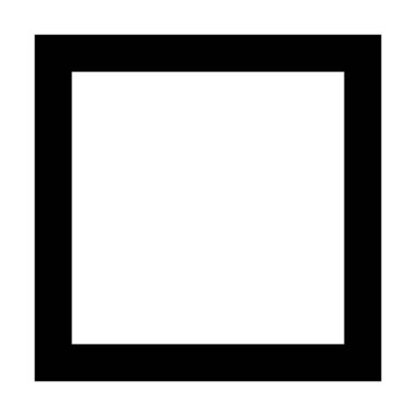 Pictogram illüstrasyonunda yaratıcı grafik tasarım ögesi için kare şekil ikonu vektör sembolü