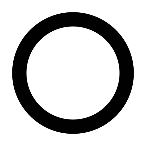 Символ Векторной Геометрии Иконки Круга Элемента Графического Дизайна Плоской Пиктограмме — стоковый вектор