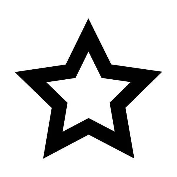Piktogram Illüstrasyonunda Yaratıcı Grafik Tasarımı Için Yıldız Şekli Ikonu Vektör — Stok Vektör