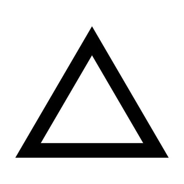 三角形图标矢量符号笔划在象形文字图解中的创造性图形设计 — 图库矢量图片