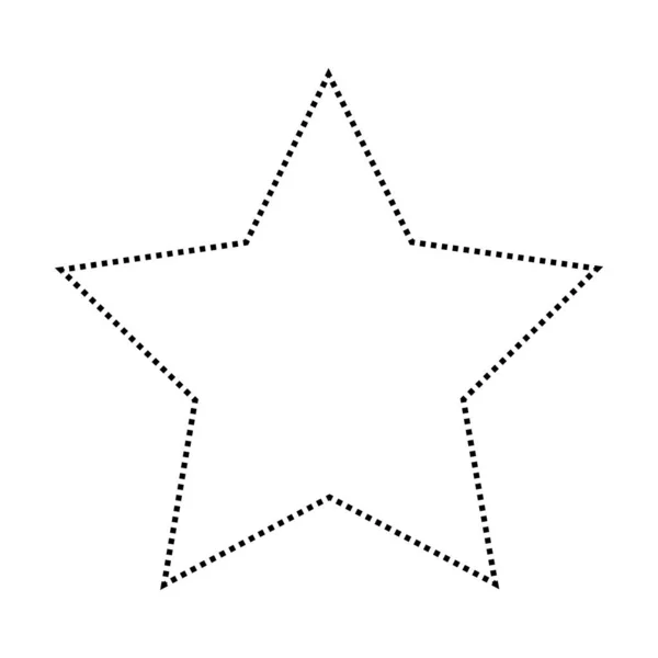 Sternform Gepunktetes Symbol Vektor Symbol Für Kreatives Grafikdesign Element Einer — Stockvektor