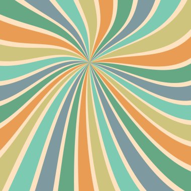 Güneş patlaması vektörü arka plan soyut yaz retro deseni kıvrımlı çizgiler kumaş, doku, tekstil ve dijital kağıt ve baskı materyalleri için duvar kağıdı çizimi.