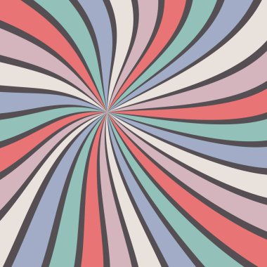 Güneş patlaması vektörü arka plan soyut yaz retro deseni kıvrımlı çizgiler kumaş, doku, tekstil ve dijital kağıt ve baskı materyalleri için duvar kağıdı çizimi.