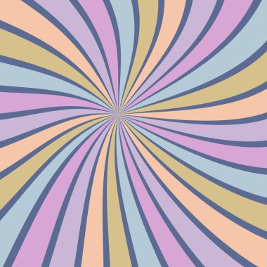 Güneş patlaması vektörü arka plan soyut yaz retro deseni kıvrımlı çizgiler kumaş, doku, tekstil ve dijital kağıt ve baskı materyalleri için duvar kağıdı çizimi.