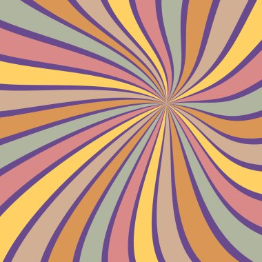 Güneş patlaması vektörü arka plan soyut yaz retro deseni kıvrımlı çizgiler kumaş, doku, tekstil ve dijital kağıt ve baskı materyalleri için duvar kağıdı çizimi.