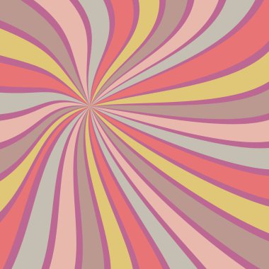 Güneş patlaması vektörü arka plan soyut yaz retro deseni kıvrımlı çizgiler kumaş, doku, tekstil ve dijital kağıt ve baskı materyalleri için duvar kağıdı çizimi.