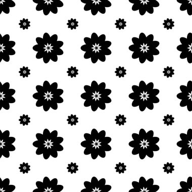 Kusursuz çiçek desenli vektör şekil karalama bitkisi soyut doku dijital kağıt ve yazdırma materyalleri için arkaplan çizimi.