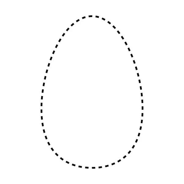 Piktogram Illüstrasyonunda Yaratıcı Grafik Tasarımı Için Oval Şekil Noktalı Sembol — Stok Vektör