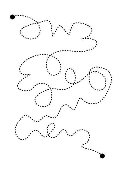 Prewriting Tracing Lines Curve Shapes Element Preschool Kindergarten Montessori Kids — Stockový vektor