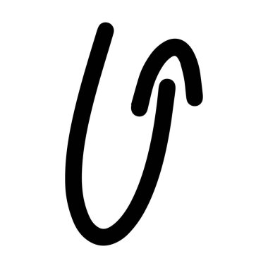 Arrow symbol hand drawn icon vector for web and application in a flat color glyph pictogram illustratio