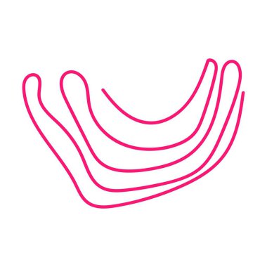 Yazdırma ve web arkaplanı için soyut şekil çizgisi modern sanat tasarımı ögesi