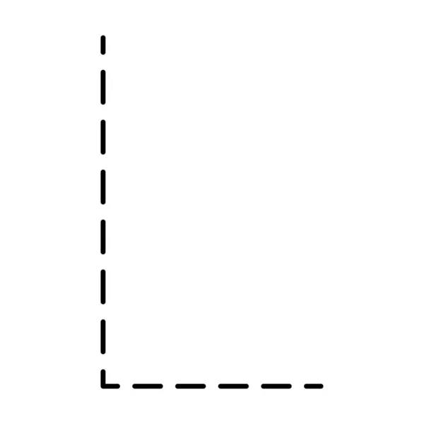 アルファベット文字のトレース幼稚園 幼稚園 モンテッソーリの学校の子供たちのための点線の要素を事前に書く手書きの練習活動のためのワークシート — ストックベクタ