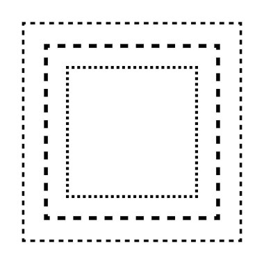 Anaokulu, anaokulu ve Montessori çocukları için vektör illüstrasyonunda ön yazım ve çizim faaliyetleri için kare çizgileri ögesi belirleniyor