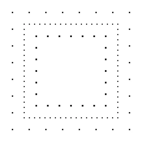 Tracing Square Shape Lines Element Preschool Kindergarten Montessori Kids Prewriting — Stock Vector