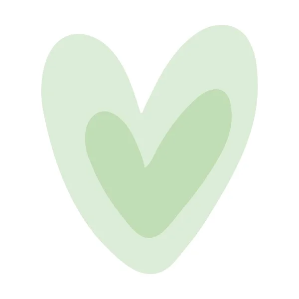 Abstrait Élément Coeur Dessiné Main Symbole Icône Amour Pour Romantique — Image vectorielle