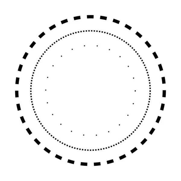 就学前 幼稚園 モンテッソーリの子供たちのための円の形の線の要素を追跡するベクトルイラストで活動を事前に作成して描く — ストックベクタ