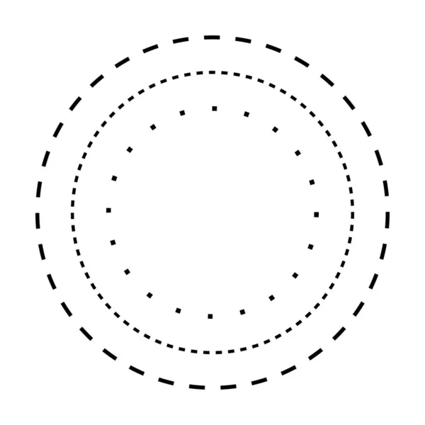 Spårning Cirkel Form Linjer Element För Förskola Förskola Och Montessori — Stock vektor