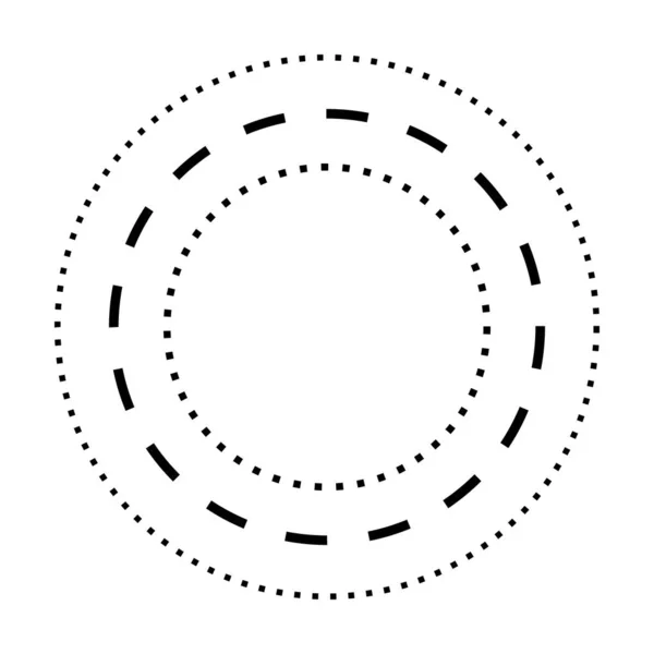 Tracing Cirkel Vorm Lijnen Element Voor Kleuterschool Kleuterschool Montessori Kinderen — Stockvector