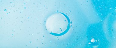 Suda yağ kabarcıkları, soyut damlalar..