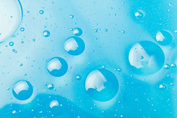 Bolle Olio Acqua Gocce Rotonde Astratte — Foto Stock