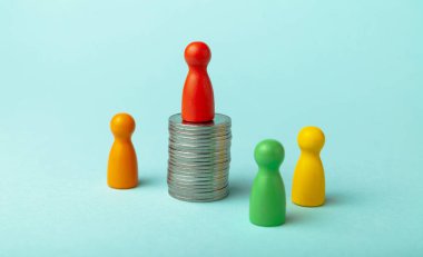 Yüksek maaş ve kazanç kavramı. Finansal başarı. Yüksek karlılık..