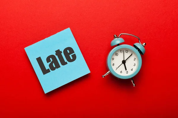 Koncepcja Późnego Czasu Pracy Alarmu Terminu — Zdjęcie stockowe