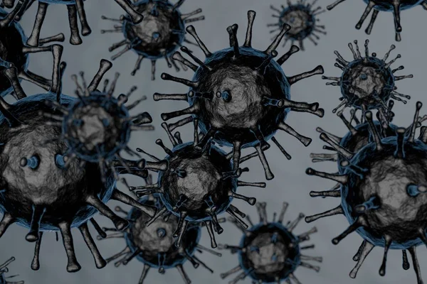 Macro Illustration Virus World Pandemic Infection Quarantine Render —  Fotos de Stock