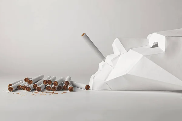 Máscara Gente Fuma Cigarrillos Adicción Tabaquismo Daño Del Humo Del — Foto de Stock
