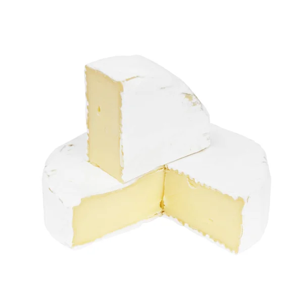 Camembertは白い型を持つチーズです グルメ製品 — ストック写真