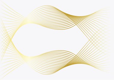 Beyaz arkaplanda ağ ve altın ağ.