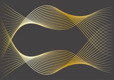 Siyah arkaplanda altın ağ ve ağ arkaplanı.