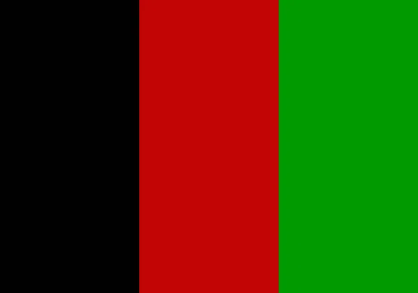 Bandera Afganistán Negro Rojo Verde — Vector de stock
