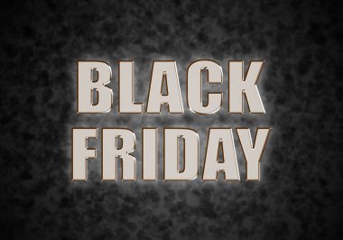 Kasım ayının Kara Cuma kara arkaplanı.