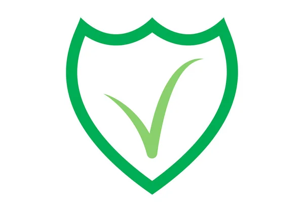 付款保护盾绿色图标 — 图库矢量图片