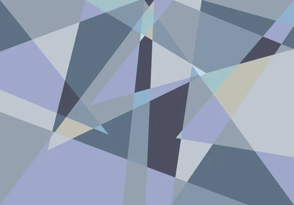 Polygonale Kühle Blaue Dreiecke Hintergrund — Stockvektor