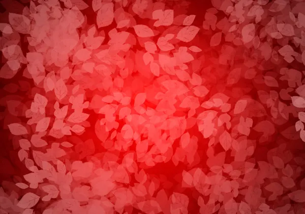 Красный Фон Силуэтом Белых Листьев — стоковое фото