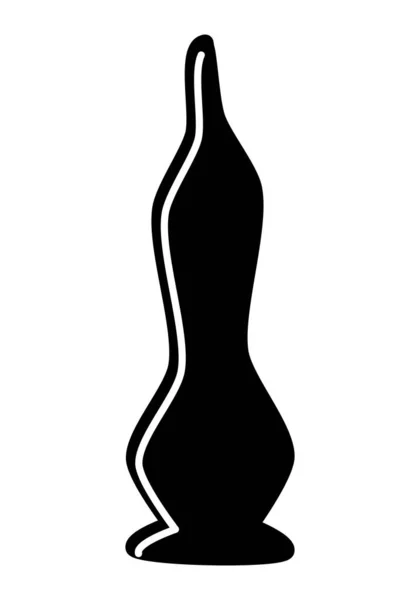 Prezerwatywa Męska Lub Symbol Prezerwatywy Białym Tle — Wektor stockowy