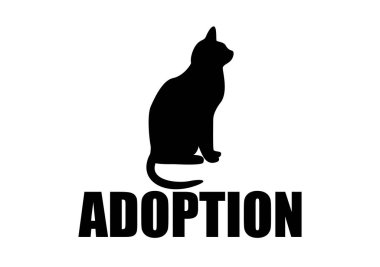 Evcil kedinin siyah simgesi.