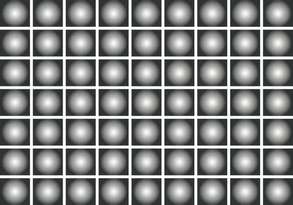 带白色网格的渐变灰度球状背景 — 图库矢量图片