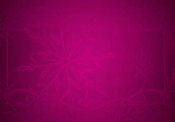 Рождественский Розовый Фон Снежинкой — стоковое фото