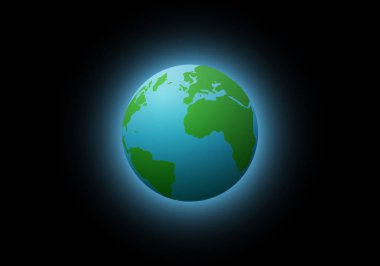 Uzayda yüzen Dünya gezegeni. Astronomi