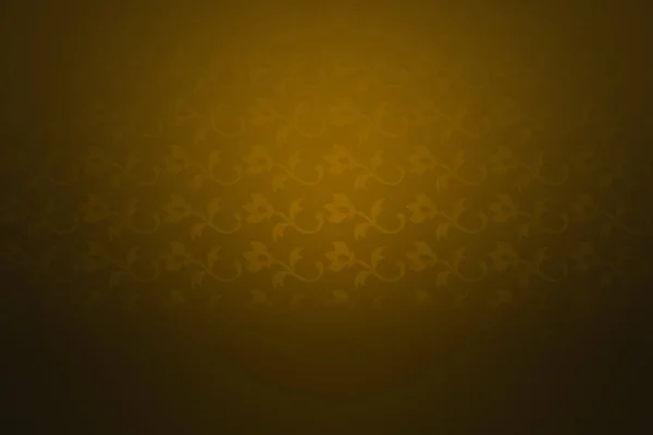 Gelber Hintergrund Mit Symmetrischen Floralen Mustern — Stockfoto