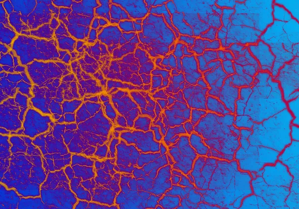 Lava Getextureerde Achtergrond Blauw Rood — Stockfoto
