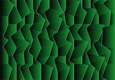 Yeşil gradyan düzensiz şekiller arkaplanı