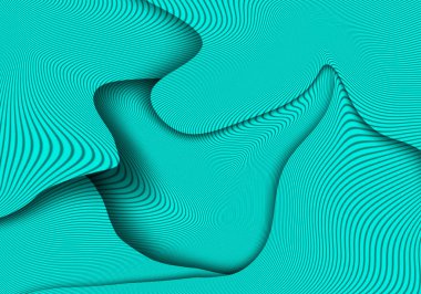 Gölgeli mavi katmanlar.