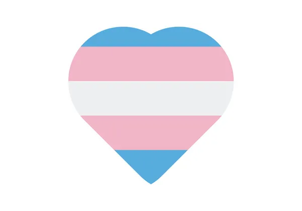 Ikona Srdce Příznakem Transgender Osob — Stockový vektor