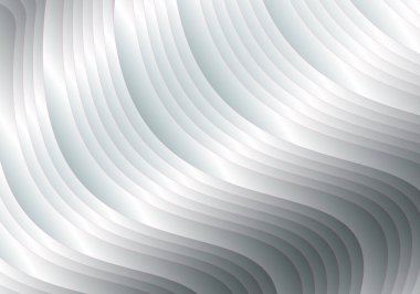 Gri ve beyaz olarak dalgalı gümüş arka plan