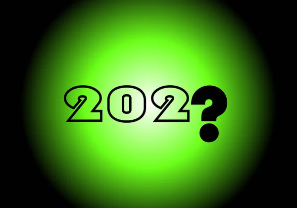 Hope Uncertainty Year 2022 Year 2022 Question Mark Symbol Uncertainty — Stock Vector
