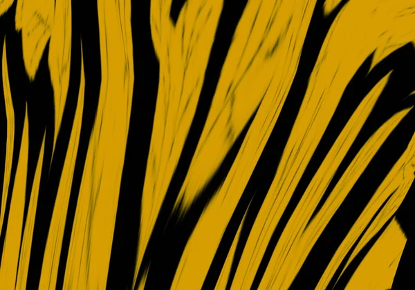 Fondo Tribale Righe Giallo Senape Nero Stampa Tigre — Foto Stock